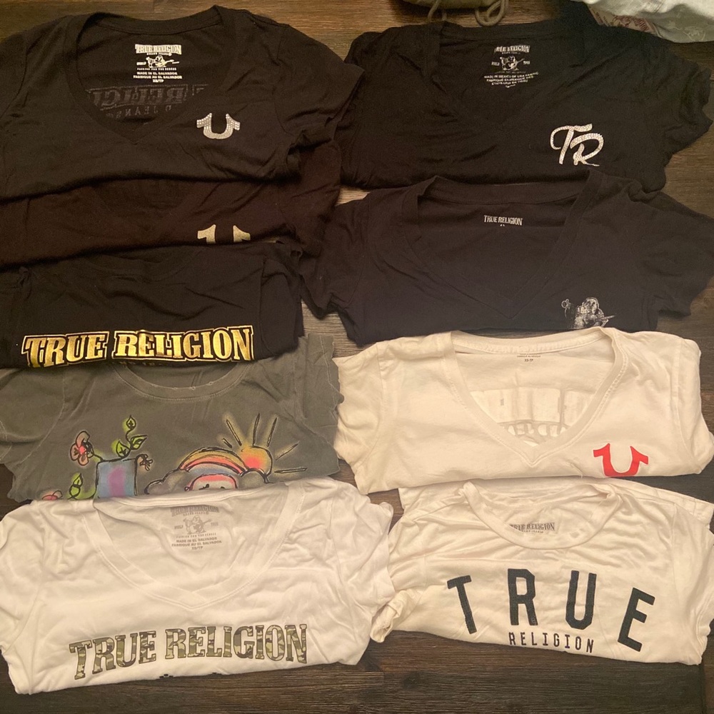 Lot of True Religion shirts